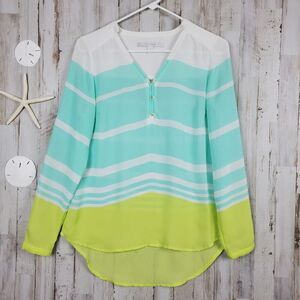 LC Lauren Conrad Striped Blouse Size Small